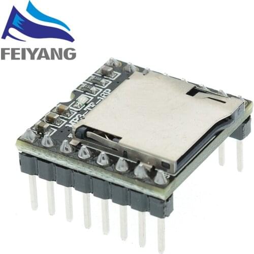 10PCS Mini MP3 Player Module TF Card U Disk Mini MP3 Player Audio Voice Module Board For Arduino DF Play Wholesale