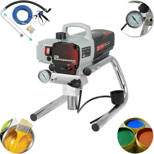 220V Profesional 450 Airless Wall Paint Spray Gun Sprayer Spraying Machine with 1500W Motor
