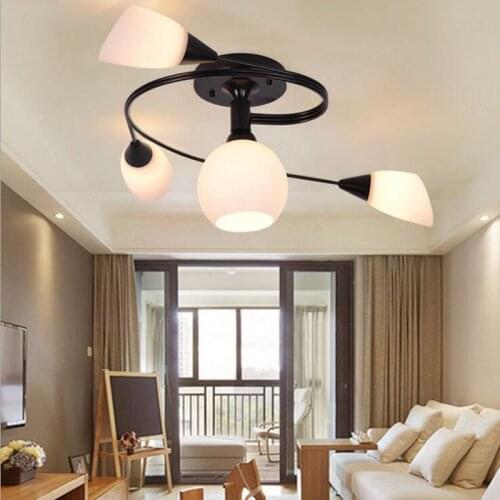 American bedroom lamp led ceiling lamp wrought iron living room light room dining room study childrens lamps simple led lamps