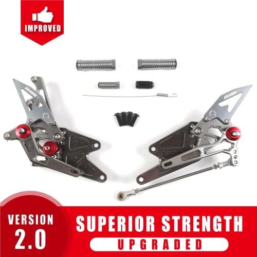 Arashi Adjustable Footrest For YAMAHA MT03 MT25 2015 - 2018 Non-U.S.model CNC Foot Pegs Rider Rear Sets MT 03 25 2016 Aluminum