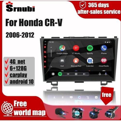 For Honda CR-V 3 RE 2007-2011 Android Car Radio Multimedia Video Player 2 Din Navigation Carplay DVD Head Unit carplay speakers