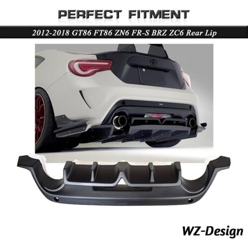 Car Accessories Fiber Glass VS KU ARS-II Style Rear Lip Fit For 2012-2018 GT86 FT86 ZN6 FR-S BRZ ZC6 Rear Lip