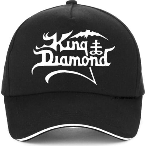 King Diamond rock Baseball Cap Men Fashion Brand Print Heavy metal rock Mercyful Fate band Dad hat adjustable Snapback hat