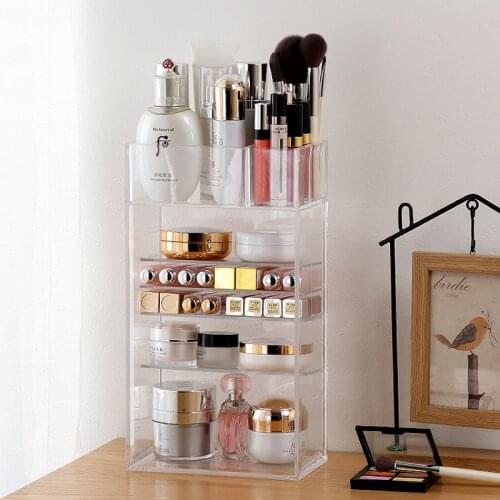 Large Capacity Cosmetic Storage Box Makeup Drawer Organizer Jewelry Nail Polish Makeup Container Desktop Sundries Storage Box