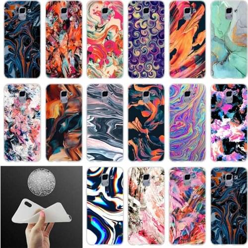 Phone case Cover Abstract Rainbow Ripple Tie Dye art FOR Coque Samsung Galaxy J6 J4 J8 J7 2018 Plus J3 J5 J7 Prime Pro 2017 2016