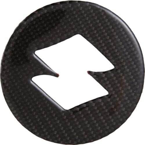 Real Carbon Fiber Steering Wheel Center Sticker Cover for Suzuki Jimny 2019 2020