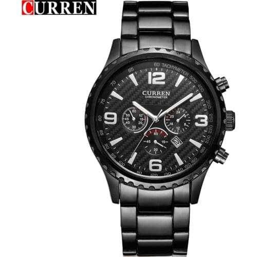 CURREN Top Brand Mens Sport Watch Military Quartz Male Clock Display Date Waterproof Wristwatch Relogio Masculino Reloj Hombre