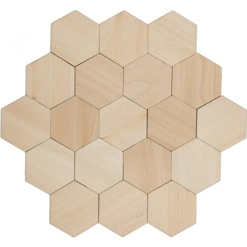 Wood Hearts Square Round Hexgon Natural Unfinished Wood Heart Cutout Shape for DIY Craft Wedding Party Decoration