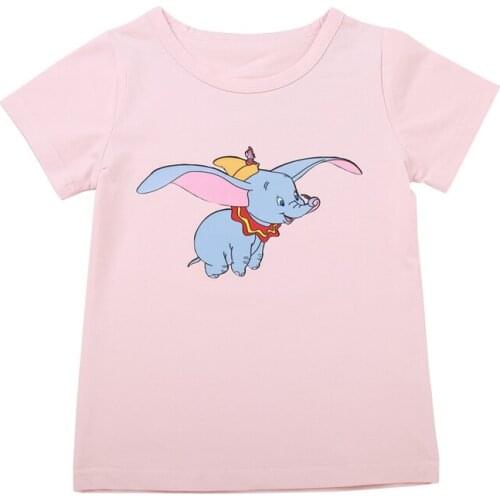 Summer 2019 childrens T-shirt cartoon letters short sleeve shirt boys and girls childrens crew neck casual T-shirt