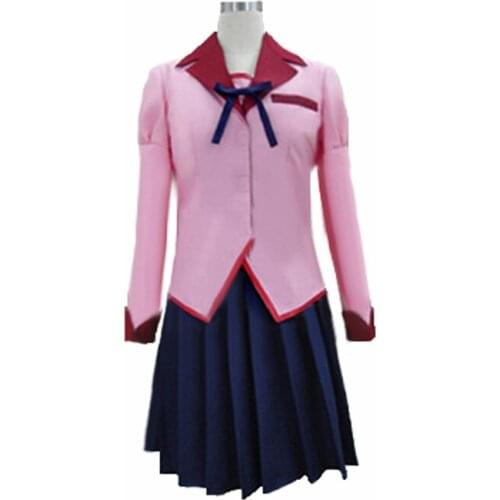 Senjougahara Hitagi cosplay costume Hanekawa Tsubasa anime Bakemonogatari Monstory