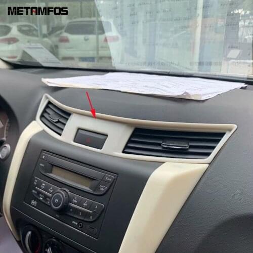 For Nissan Navara NP300 ST 2014-2018 2019 Front Center Control Air Conditioner Vent Outlet Cover Trim Molding Car Accessories