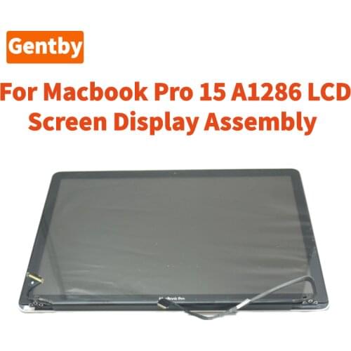 New A1286 Screen LCD for Macbook Pro 15.4" A1286 LCD Display Screen Glossy LTN154BT08 and Front LCD Glass Screen A1286