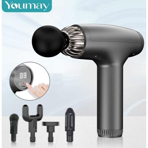 Youmay Percussion Massage Gun Deep Tissue Electric Neck Back Massager Muscle Awake Stimulation Relaxation Pain Relief Shaping