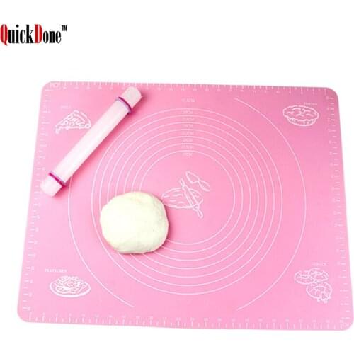 QuickDone 29*26CM Silicone Mat Baking Cakes Pans Non-Stick Pad Table Grill Pad Jelly Fondant Cooking Plate Kitchen Tools AKC6032