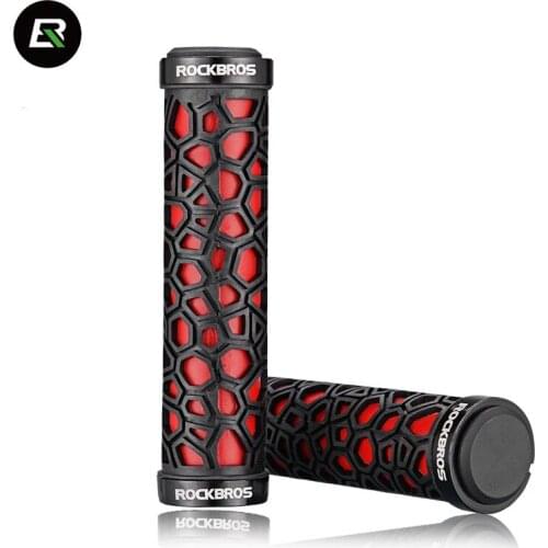 Rockbros Bicycle Handlebar Grips Comfortable Anti-slip Mountain Bike Handlebar Grips Ultralight Bike Grip Cycling Parts