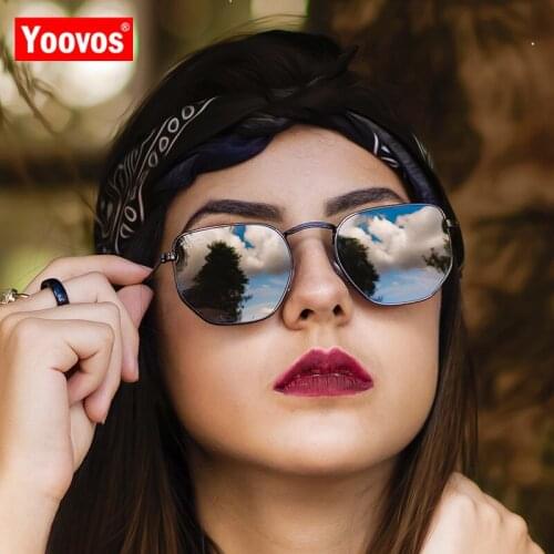 Yoovos 2021 Sunglasses Women Classic Sun Glasses Women Retro Metal Sun Glasses Mirror Eyeglasses Vintage Oculos De Sol Gafas