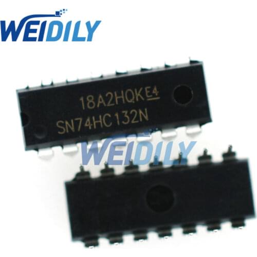 10PCS/LOT 74HC132 74HC132N SN74HC132 SN74HC132N DIP IC DIP-14 New