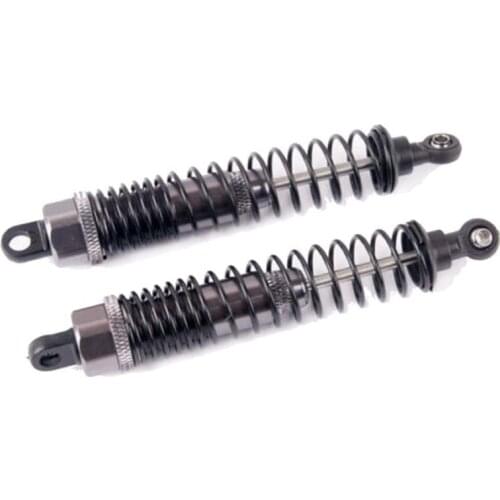 2pcs Alloy Rear & Front Shock Absorber 108mm for HSP RC 1/10 Off-road Buggy Car Silvery/Purple Color