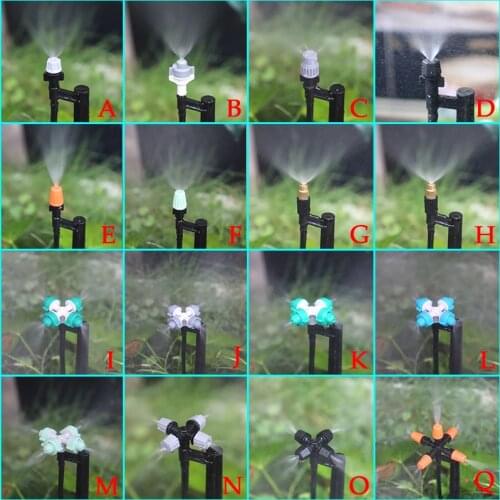 20/10Pcs Misting Nozzle Dust Removal Garden Irrigation Atomizing Nozzles Garden Watering Sprinkler Drip Emitters