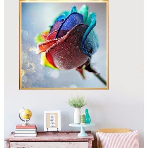 2017 New Arrival Diy 5d Full Diamonds Embroidery Peony Flowers Round Diamond Painting Cross Stitch Kits Mosaic Home Decoration