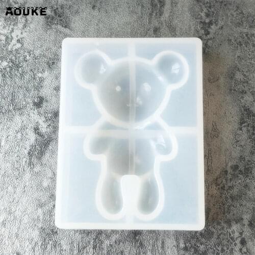 3D Bear Shape Jewelry Accessories Silicone Mold DIY Mobile Phone Decoration Epoxy Mould Fondant Cake Molds DIY Tools