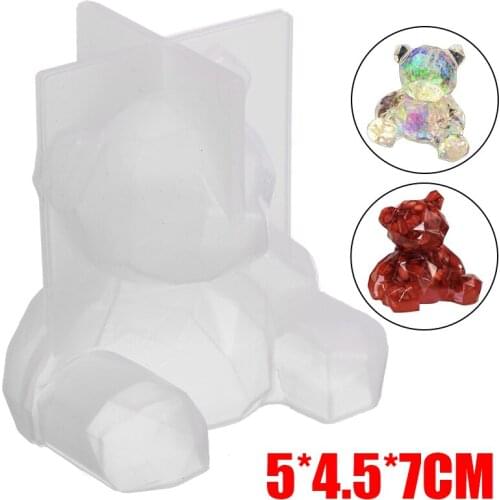 3D Bear Silicone Mold Fondant Suagr Teddy Mould DIY Cake Decorating Tools Baking Chocolate Mousse Puding Dessert Decoration