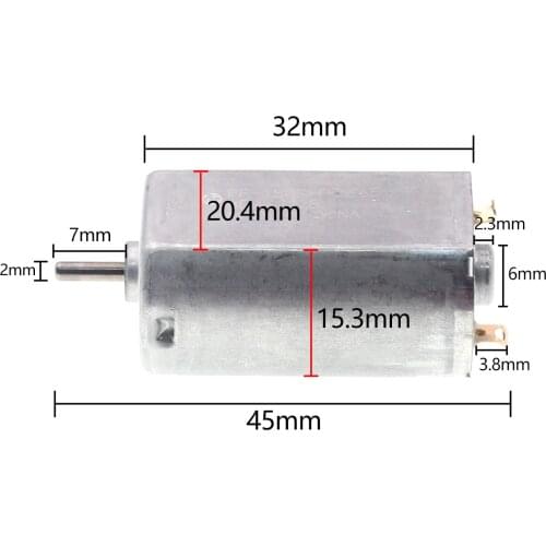 7mm for mabuchi FF-180SH-2665 180PV motor 5V6V high speed large torque precious metal brush electric .razor Trimmer
