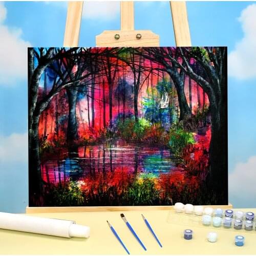 Natural Scenery Swallows Secret DIY Paint By Numbers Set Oil Paints 40*50 Oil Painting Loft Picture Adults Wholesale