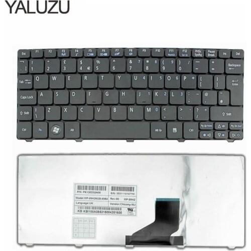 YALUZU UK Laptop Keyboard for Acer for Aspire One D255 D260 D257 D255E D257E D270 AO521 521 533 532G 532H AO532 AO532H ZE6 ZH9