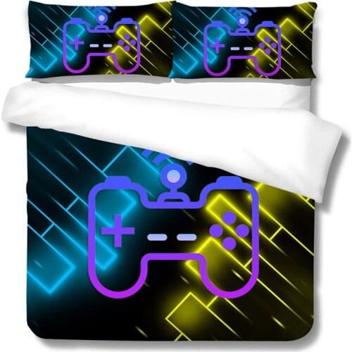 3D Bedding Set Game Handle Printed Duvet Covers Queen King Size Boys Girls Cool Fashionable Bedroom Decoration