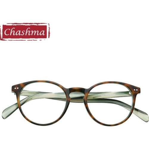 Chashma Men Round Eyeglass Retro Women Prescription Glasses Frame Acetate Eyewear Optical Glasses Lens Eyeglass for Female