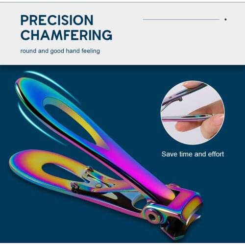 Nail Clippers Stainless Steel Fingernail Cutter Wide Jaw Opening Manicure Trimmer Thick Hard Ingrown Toenail Scissors Tools