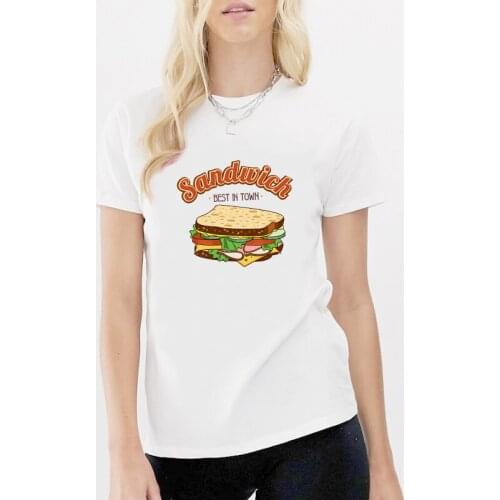 Summer New Fashion Women T-Shirts Fun Printed Cute Cartoon Letter Short Sleeve Round Neck Female Casual Tops Ladies