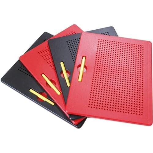 Magnetic Tablet Magnet Pad Drawing Board Bead Magnet Stylus Pen Pop Bead Learning Educational Writing Toys for Children Gift