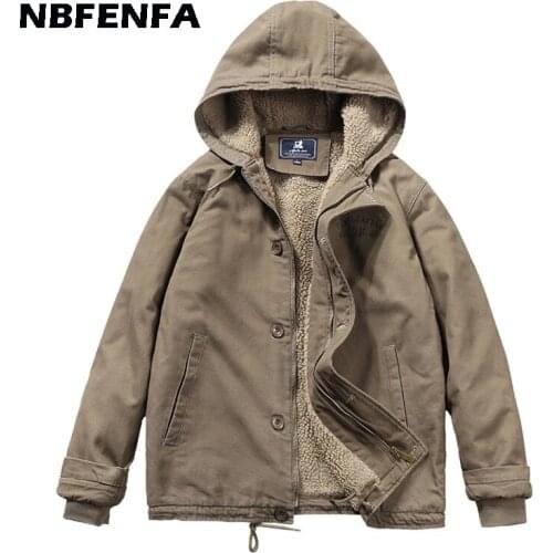 Men Winter Jackets Fleece Coat Windbreaker Hooded Parkas Outwears Male Clothing Windproof Overall Men Casual Warm Jacket LA304