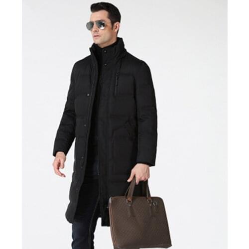 2019 winter New Brand Mens Thick Parkas Long winter jacket men Hooded long down jacket Man outwear higt Quality Casual Parka