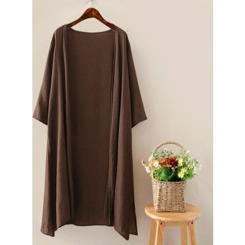 2021 Plus Size Drop Shipping Summer Autumn Long Knitted Thin Cardigan Air Conditioning Cape Sun Protection Blusas Cover-Ups