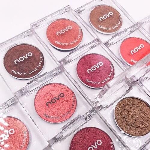 NOVO 1Pc Shimmer Natural Matte Eyeshadow Palette Waterproof Long Lasting Nude Eye Shadow Pigments Smoky Eye Cosmetic Maquillaje
