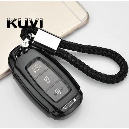New Soft TPU Car Key Case Cover For Hyundai Santa Fe TM 2019 I30 2018 Solaris Azera Elantra Grandeur Accent Accessories
