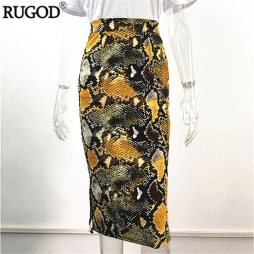 Юбки-карандаши с завышенной талией RUGOD China At AliExpress