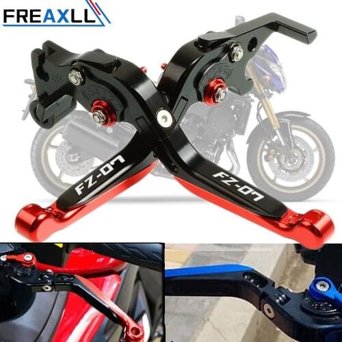 CNC Motorbike Accessories Folding Extending Adjustable Motorcycle Brake Clutch Levers For YAMAHA MT7 MT-07 FZ7 FZ-07 2014-2016