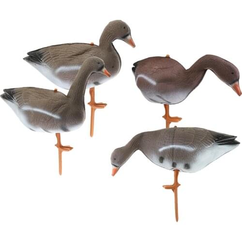 4x Foam Goose Hunting Decoy Full-Body Bird Decoys Garden Deterrent