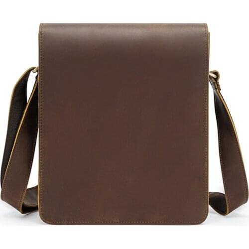 Newsbirds high quality mens leather shoulder bag real cowhide messenger bags for man male crossbody bags simple design men bag
