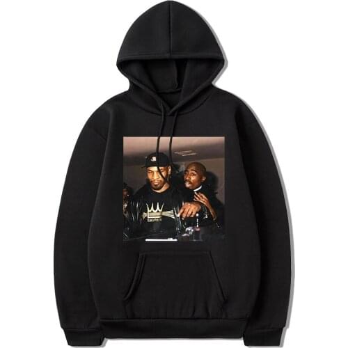 Funny 2 Pac Tupac Boxing Legends Mike Shakur Dr Dre La Trap Hoodies Hip Hop Rap Hoodie Men Cotton Tees Streetwear Sweatshirt