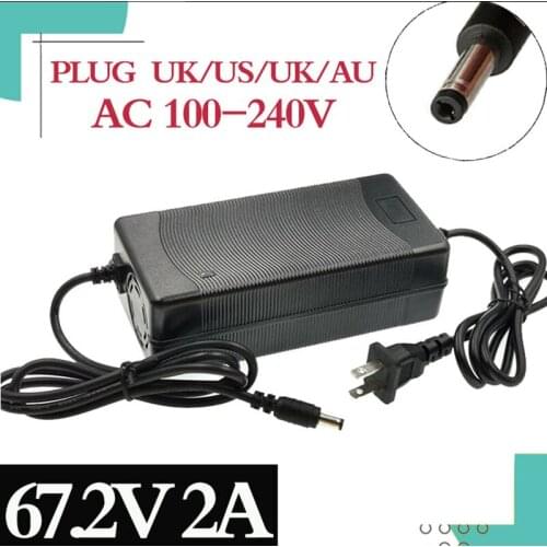 1pcs Lowest price 67.2V 60v 2A Charger polymer lithium battery charger DC Portable Charger For 57.6 59.2V Li-Ion E-Bike