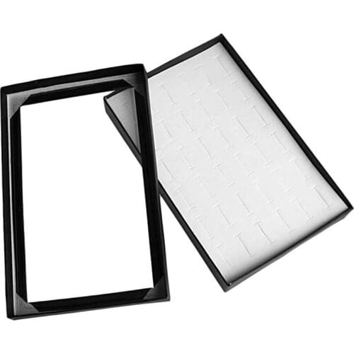 36 Slots Jewellery Box Ring Storage Earrings Display Box Jewelry Organizer Holder Transparent Window Show Case