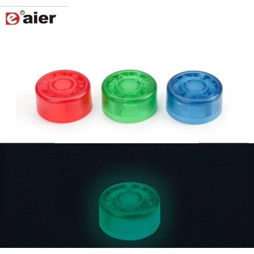 5PCS Footswitch Topper Night Glow Electric Guitar Effect Pedal Cap Candy Color Knob 24.5X12mm Amplifiers Accessories