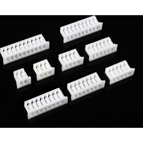 50Pcs/Lot JST 1.25mm Pitch Plastic Housing Female Connectors 2P/3P/4P/5P/6P/7P/8P/9P/10P Housing Case 1.25mm Connector