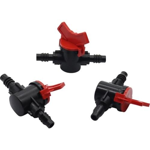 8 mm Hose Valve Connector Garden Drip Irrigation Fittings Quick Coupling Agricultura Water Hose Connectors 20 Pcs