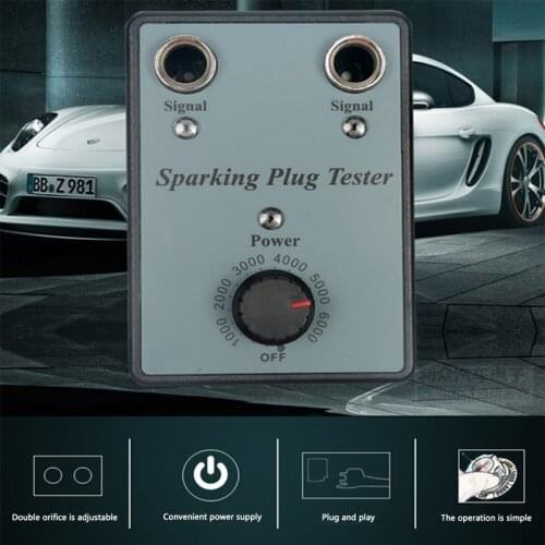 Auto Car Spark Plug Tester with Adjustable Double Hole Detector Ignition Plug